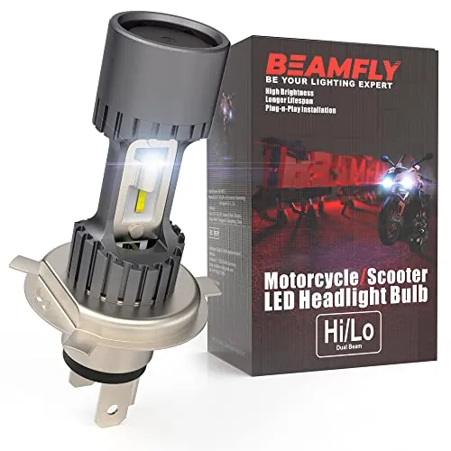 BEAMFLY Bombilla H4 LED Moto 9003 HB2 6500LM 12V 6000K