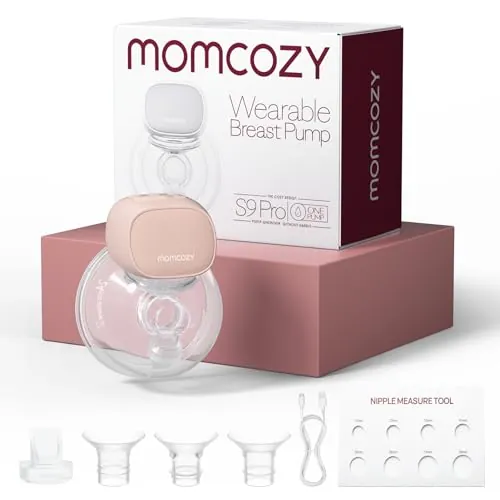 Momcozy S9 Pro Sacaleches Actualizados, 2 Modos, 9 Nivele, Succión 285 mmHg