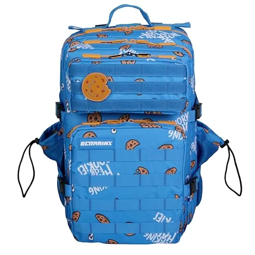 ELITRAINX Mochila 45L Táctica Repelente al agua Zona de Parches, Cabina Avión, CrossTraining, Oxford 1000D Gimnasio Portatil by ELITEX TRAINING (Cookie)