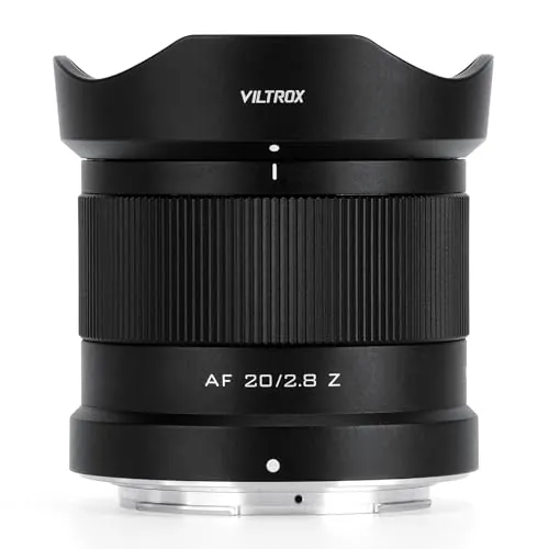 VILTROX Lente gran angular AF Prime de 20 mm F2.8 con montura Z para Nikon Z Mount Z8 Z9 Z6 Z7 Z6 II Z7 II Z5 Z5