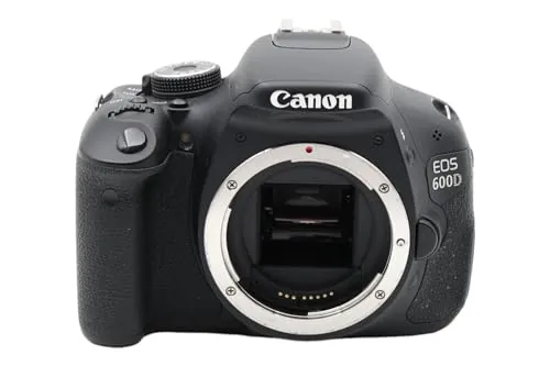 Canon EOS 600D - Cámara réflex digital de 18.7 Mp (10x, CMOS, pantalla LCD de 3"), color negro