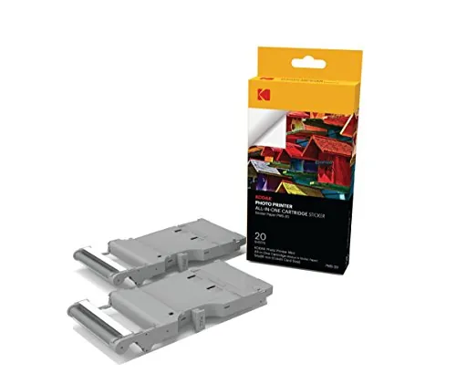 Kodak PMS-20 - Papel fotográfico (54 mm, 86 mm, 20 hojas, Kodak Photo Printer Mini)