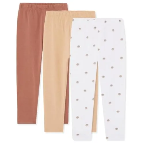Bramble & Bear Leggins Bebé y Niño/Niña Pequeño/a (Pack de 3) - Suaves Leggins Unisex para Bebés de 0 a 3 Años, Surtido Marrón, 9-12 meses