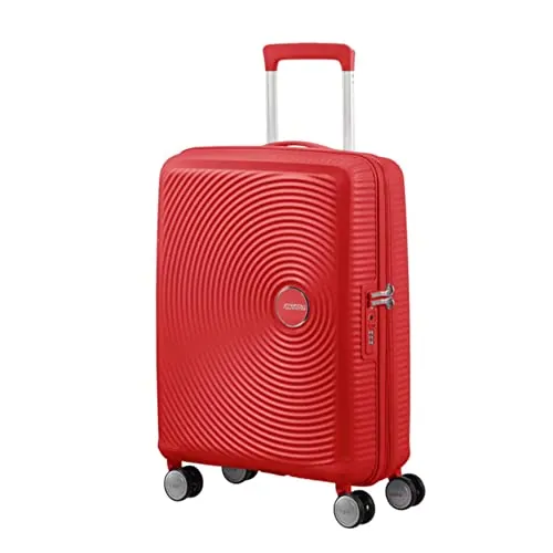 American Tourister Soundbox - Spinner S Expandible Maleta de Cabina, 55 cm, 35.5/41 L, Rojo (Coral Red)