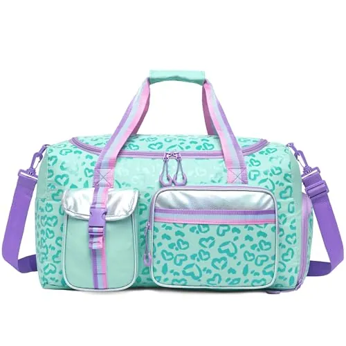 Bolsa de Gimnasia con Compartimento, Bolsa Ballet Niña Bolsa Travel Duffel para avión,Sport Gym Tote Bags, Niña Weekend Bolsa pernocte Llevar en Bolsa