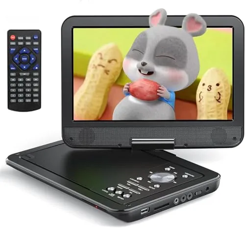 Yoton DVD Portatile 12,5", Auto Bambini, Schermo 10,5", Batteria 6H