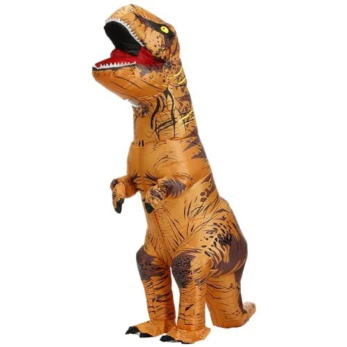 JASHKE Traje Inflable Disfraces De Dinosaurios Disfraz de Halloween Vestido Elegante para Adultos