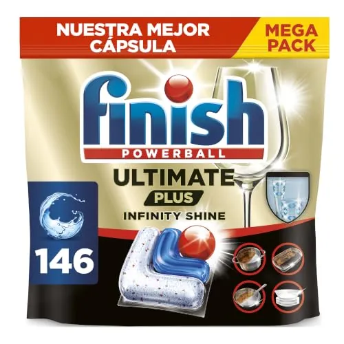 Finish Ultimate Plus Infinity Shine Pastillas lavavajillas - 146 cápsulas