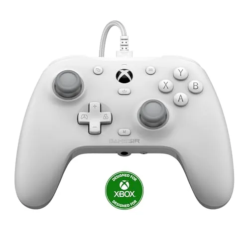 GameSir G7 HE Mando con Cable para Xbox y PC, Joysticks Efecto Hall, Blanco