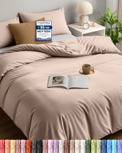 Utopia Bedding Funda Nordica Cama 150 230x220, Beige