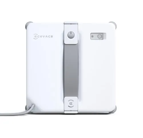 ECOVACS WINBOT Mini 2 Robot Limpiacristales, Cepillos Laterales para Esquinas y Pulverización Ultrasónica, Ultrafino para Ventanas Estrechas, Navegación Inteligente, 6 Modos App, Protección 10 Niveles