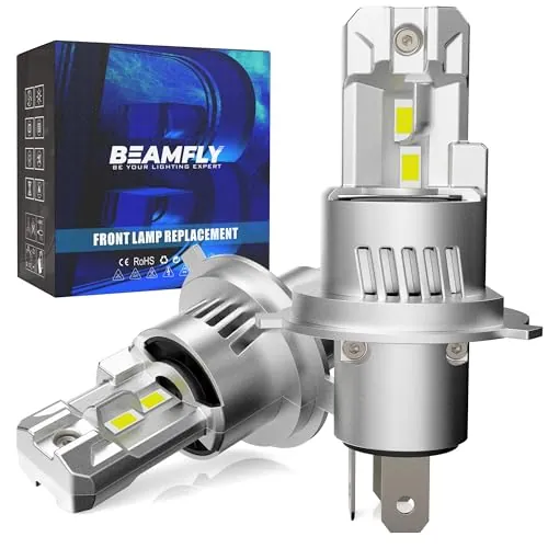 BEAMFLY Bombillas LED H4 HB2 9003 para Coche y Moto