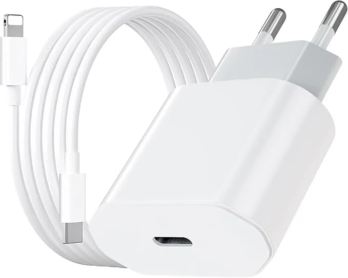 Cargador para iPhone Carga Rapida de 20W con Cable para iPhone de 2m, Cargador para iPhone 14/14 Plus/ 14 Pro/ 14 Pro MAX/ 13/12/ 11/ X/ 8/7