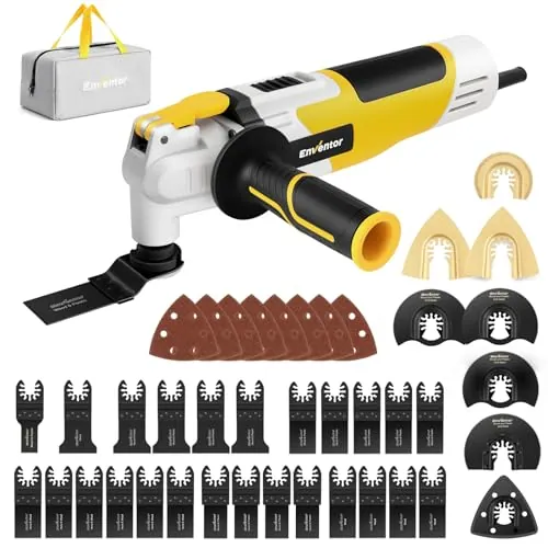 Enventor Multiherramienta Oscilante, 280W, Mango Auxiliar, 42 Accesorios