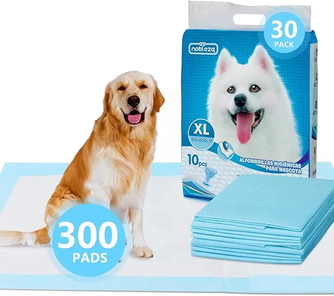Nobleza 300x Empapadores Perros de Adiestramiento, Alfombras Higiénica de Entrenamiento para Mascotas, Caninas Alfombrilla, Ultra Absorbente 90 x 80cm