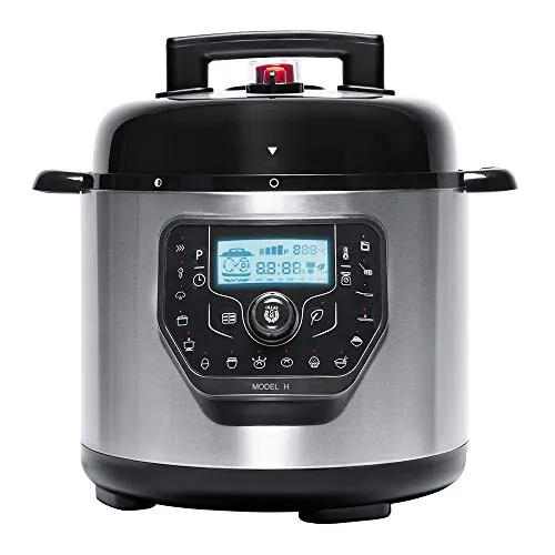 Cecotec Olla Programable GM Modelo H Deluxe. Programable 24 horas, Capacidad 6 litros,Sistema de cocción inteligente, Función báscula,Temperatura ajustable, Presión ajustable