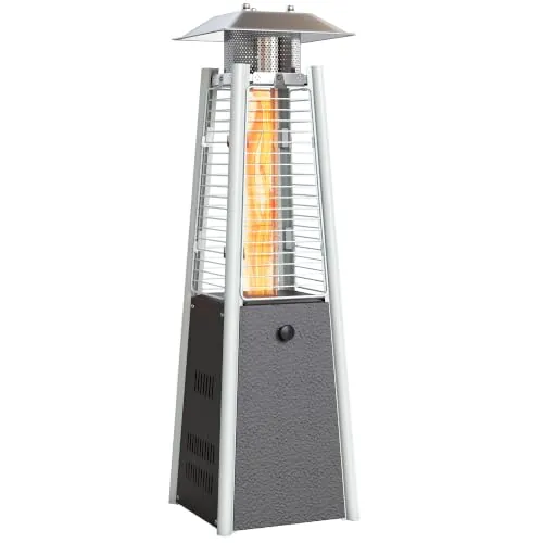 Outsunny Estufa de Gas Butano 3000W para Butano y Propano 3 m² Bronce