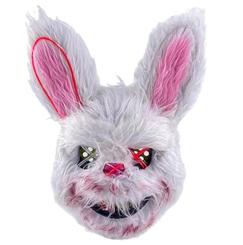 TK Gruppe Timo Klingler Máscara de conejo de terror para Halloween y carnaval
