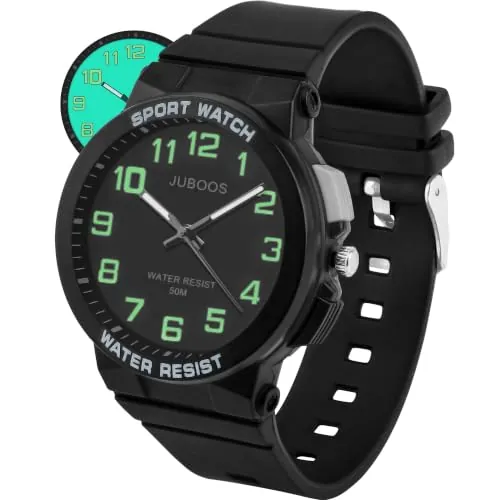 Juboos Reloj Análogo de Cuarzo para Niños y Niñas 5-16 Años 50m Impermeable