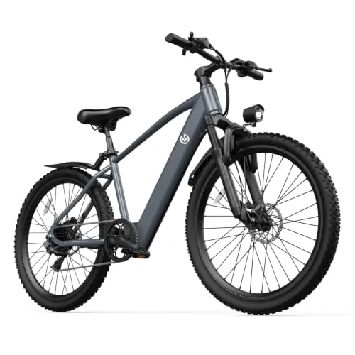 Bicicleta eléctrica de montaña L26, Equipada con un Motor de 250 W, batería de 36 V y 10,4 Ah, Velocidad máxima de 25 km/h, suspensión Delantera y Cambio de 7 velocidades