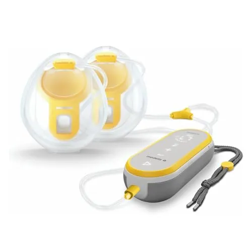 Medela Freestyle Hands-Free extractor de leche manos libres con copas colectoras para sujetador, compatible con aplicación, diseño manos libres y discreto