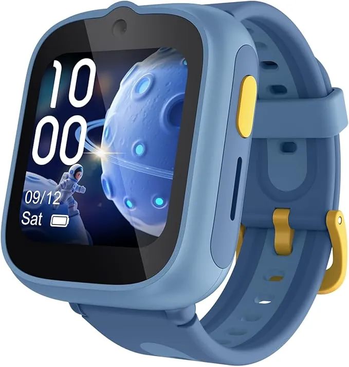 TCL MOVETIME MT48 Reloj Inteligente Niños - Azul, 4G, GPS Doble Frecuencia L1+L5, Videollamadas, Botón SOS, IP68, Dibujo IA, Batería 900mAh, 2,5 Días, Control Parental