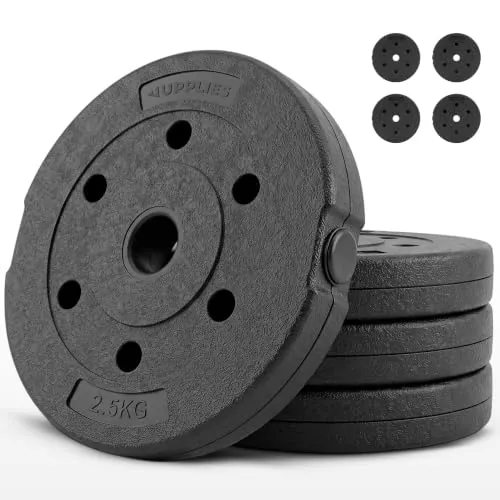 JUPPLIES Discos para Mancuernas Ajustables Pack 4x2,5kg