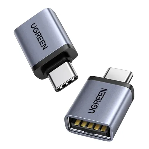 UGREEN Adaptador USB a Tipo C 3.2 (2 Piezas) Conversor USB C OTG, Gray