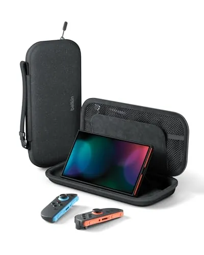 Belkin Gaming Bolsa de Viaje Bolsillo para AirTag Nintendo Switch 2 Carbón