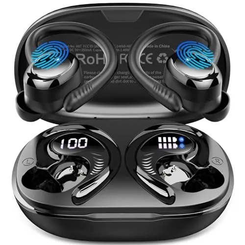 Auriculares Inalámbricos Deportivos Nuevo, 60H, Sonido por App,HiFi Estéreo