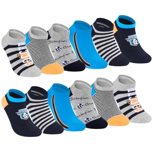 Cirorld Calcetines deportivos para niños, 6 pares de calcetines deportivos para niños, calcetines de fútbol de algodón para niños escolares, calcetines coloridos para el día a día y el deporte, niños,