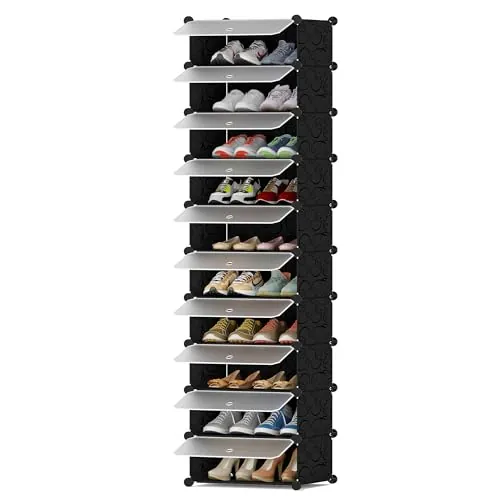 HOMIDEC Zapatero, 10 Niveles Zapatero Entrada Recibidor, Zapatero Estrecho