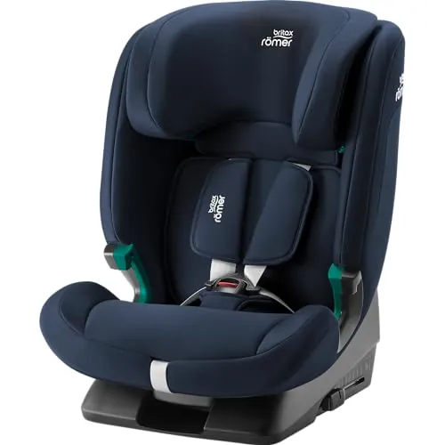 BRITAX RÖMER Silla Coche EVOLVAFIX, con ISOFIX, niños de 76-150 cm (i-Size), 15 meses a 12 años, Space Black
