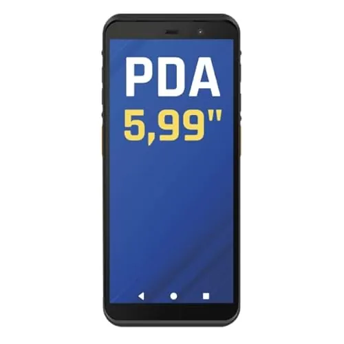 iggual PDA Industrial 5,99" -Android 14 Escáner Código de Barras 1D/2D/QR - 4GB + 64GB - Conexiones: NFC, WiFi 5, 4G LTE,Bluetooth -Telefóno Doble SIM- Ideal para Almacén, Logística e Inventario.