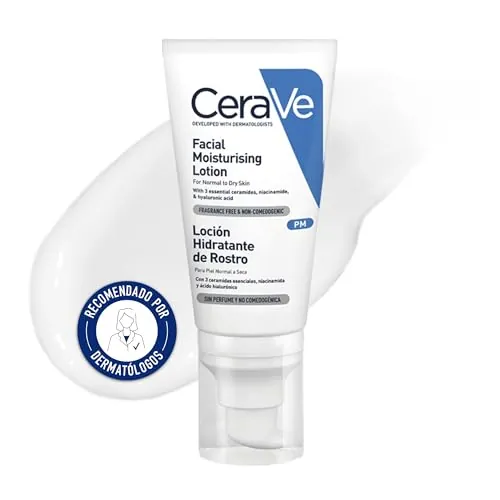 CeraVe, Cerave Loción Hidratante de Rostro, Crema hidratante noche, 52 ml