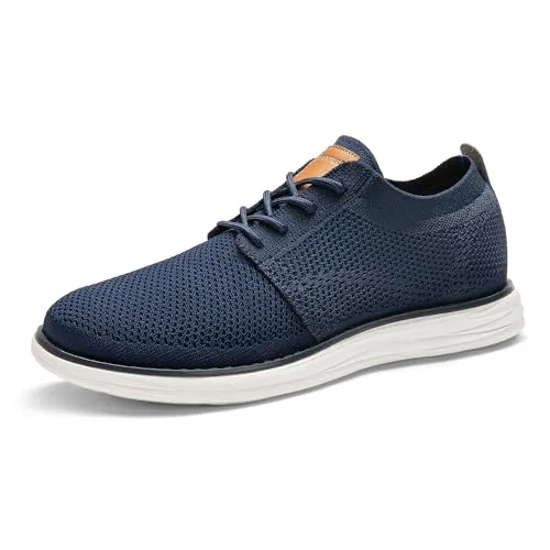 Bruno Marc Zapatos Cordones Verano Vestir Hombre,Azul,46