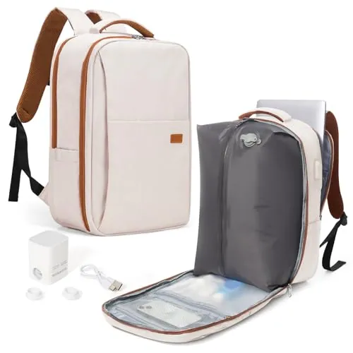 SZLX Mochila De Vacío Equipaje De Mano Mujeres, Mochila Airbag Con Sistema De Vacío Para Viajes, Ryanair Mochila De Viaje Tamaño Cabina Con Bomba Impermeable Maleta De Vacío Para Hombres
