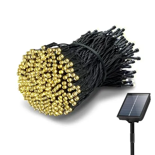 Tacobey Guirnalda Luces Exterior Solar, 10m 100LED Cadena de Luce