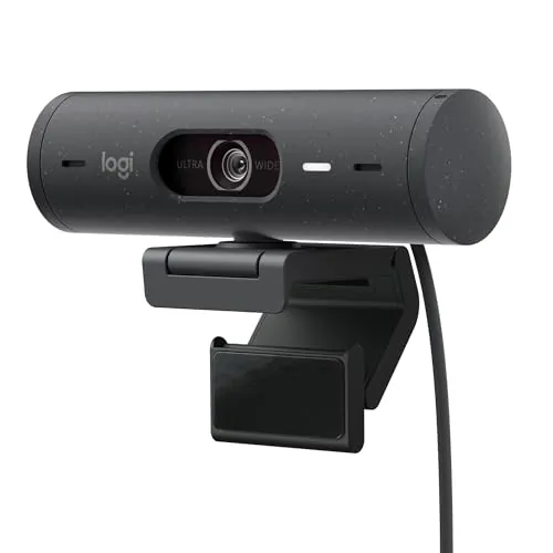 Logitech Brio 500 Full-HD Webam - 1080p, 30fps, FoV 90°, USB-C, Autofokus - Graphite