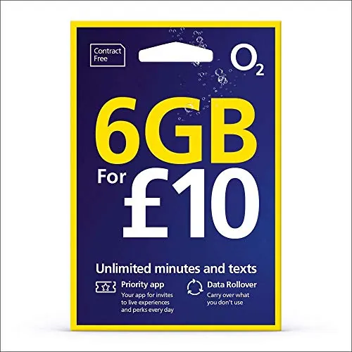 Desconocido O2 The Big Bundle Pay As You Go Tarjeta Sim