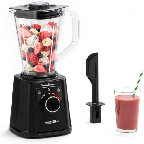Moulinex PerfectMix, Batidora Vaso 1200W Powelix Life AutoClean Pica Hielo