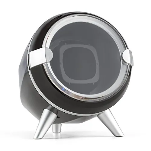 KLARSTEIN Sindelfingen Bobinadora de Relojes, para 1 x Reloj automático, 4 Modos de Movimiento, Ventana de visualización, Negro