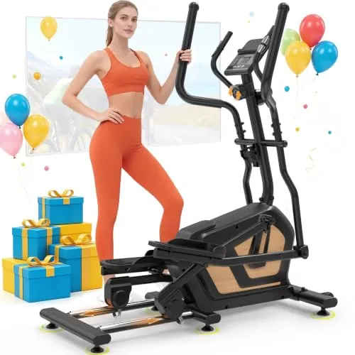 Neezee Bicicleta Eliptica 3 en 1, 16 Niveles de Resistencia, Volante 10kg