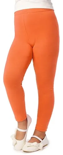 Merry Style Leggins Mallas Pantalones Largos Ropa Deportiva Niña MS10-130 (Naranja, 122 cm)