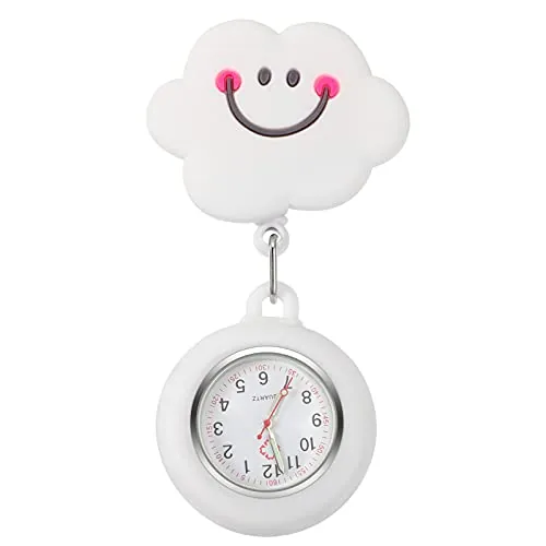 1pieza Reloj De Bolsillo para Enfermera Retráctil De Práctico Y Duradero para Médicos Y Personal De Enfermería para Enfermeros