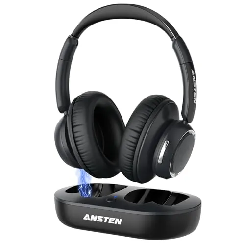 ANSTEN Auriculares Inalambricos TV,35h De Reproducción,Sin Retardo De Audio