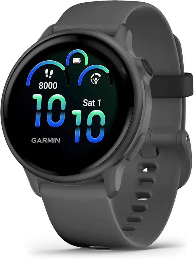 Garmin Vívoactive 6, Smartwatch con GPS, Pantalla AMOLED, Funciones de Salud, Entrenamientos de Movilidad, Entrenamiento avanzado del sueño y hasta 11 días de autonomía, Gris, Amazon Exclusive