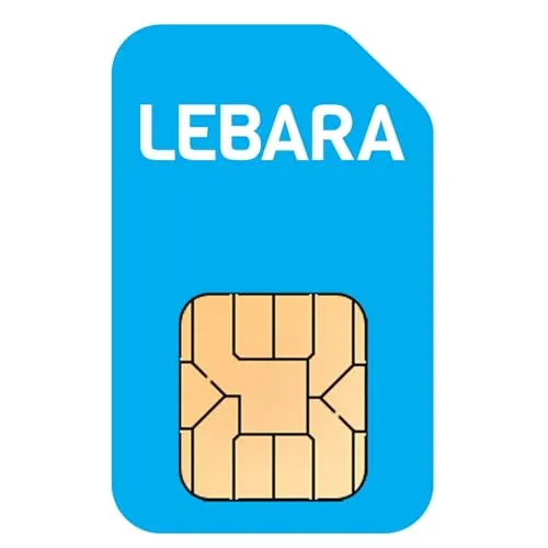Lebara Tarjeta SIM UK Pay As You Go – 5 GB de datos, 1000 minutos y textos, 100 minutos internacionales por £5