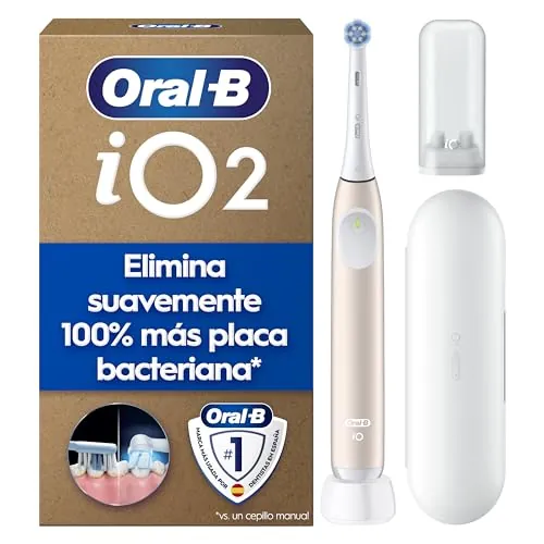Oral-B iO 2 Cepillo de Dientes Eléctrico con 1 Cabezal, Rosa Suave