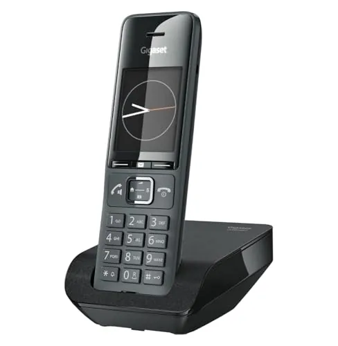 Gigaset Comfort 520 Teléfono DECT Inalámbrico, Agenda Grande, Negro Titanio